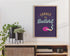 Purple Exhale the Bullshit Art Print